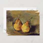 Carte Postale Cezanne - Deux poires (Devant / Derrière)