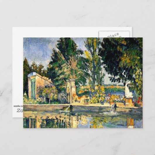Carte Postale Cezanne - Jas de Bouffan, 1876 (Devant / Derrière)