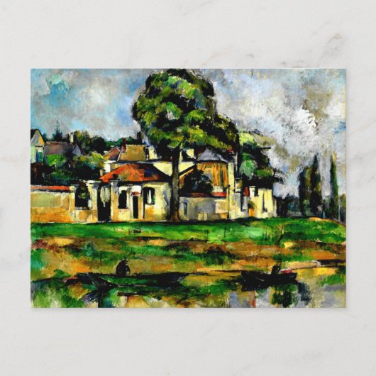 Carte Postale Cezanne - Les Bancs de la Marne (Devant)