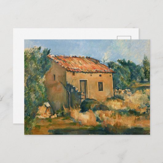 Carte Postale Cezanne - Maison abandonnée (Devant / Derrière)