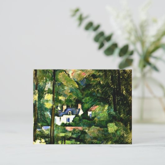 Carte Postale Cezanne - Maisons dans la verdure, 1881, (Debout devant)