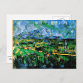 Carte Postale Cezanne - Mont Sainte Victoire (Devant / Derrière)