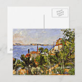 Carte Postale Cezanne - Paysage, Étude après la nature, 1876 (Devant / Derrière)