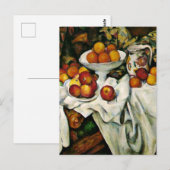 Carte Postale Cezanne - Pommes et Oranges (Devant / Derrière)