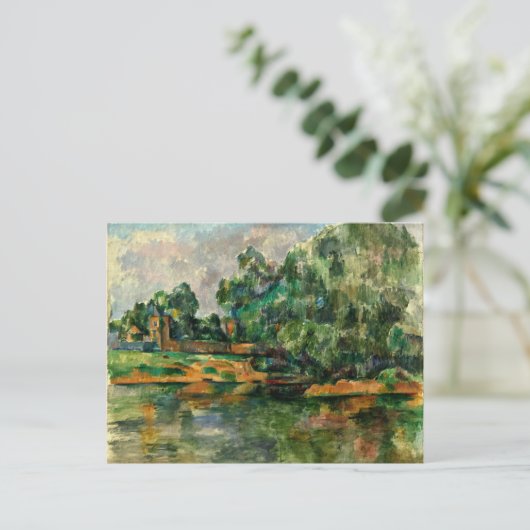 Carte Postale Cezanne - Riverbank (Debout devant)