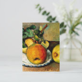 Carte Postale Cezanne - Vie morte avec pommes (Debout devant)