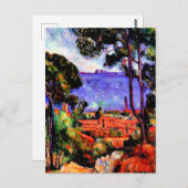 Carte Postale Cezanne - View through the Trees (Devant / Derrière)