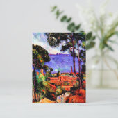 Carte Postale Cezanne - Vue à travers les arbres (Debout devant)