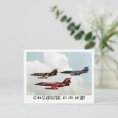 CARTE POSTALE CF-104 STARFIGHTER (Debout devant)