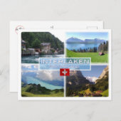 Carte Postale CH Suisse - Interlaken - Lac Thun - Thunerse (Devant / Derrière)