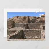 Carte postale Chaco Canyon (Devant / Derrière)