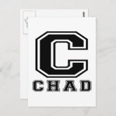 Carte Postale Chad Designs (Devant / Derrière)