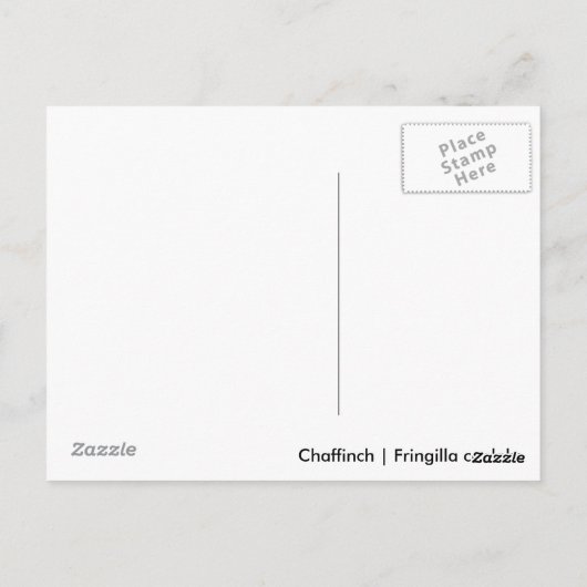 Carte Postale Chaffe (Dos)