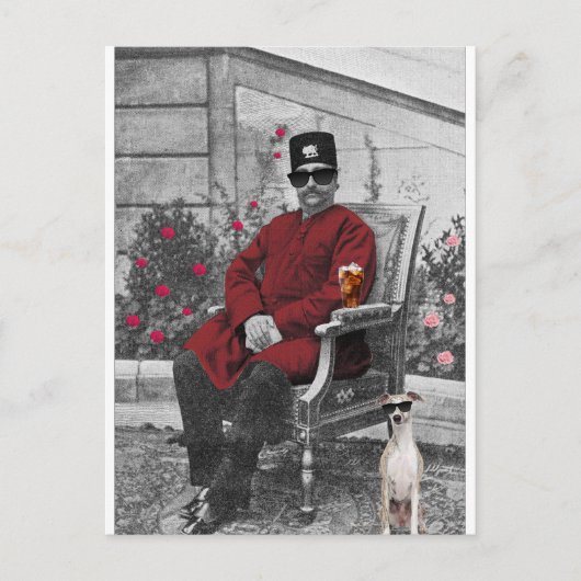 Carte Postale Chah persan de Qajar - Iran (Devant)