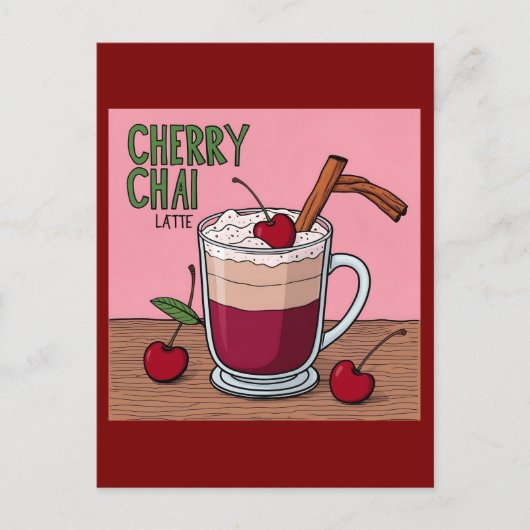 Carte Postale chai latte (Devant)