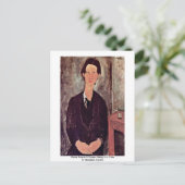 Carte Postale Chaiim Portrait De Soutine Assis À Une Table (Debout devant)