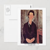 Carte Postale Chaiim Portrait De Soutine Assis À Une Table (Devant / Derrière)