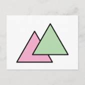 Carte Postale Chaîne à deux triangles (Devant)