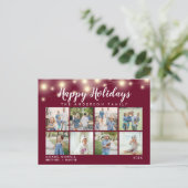 Carte Postale Chaîne Bourgogne Lumières Photo Collage Holiday (Debout devant)