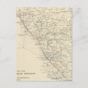 Carte Postale Chaîne côtière Californie moyenne