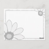 Carte Postale Chaîne de marguerite dans la journée (Dos)