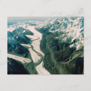 Carte Postale Chaîne de montagnes d'Alaska - Vue aérienne