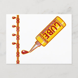 Carte Postale Chaîne de vélo lube Cycle Mécanique