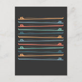 Carte Postale Chaîne Instrument Bows Violon Fiddle Joueur Cello (Devant)