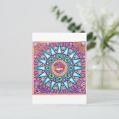 Carte Postale Chaîne mexicaine - Soleil géométrique (Debout devant)