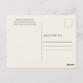 Carte Postale Chaîne rustique éclaire le Fiançailles Floral Bour (Dos)