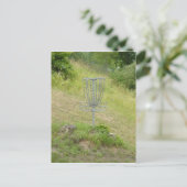 Carte Postale Chaînes d'un panier de golf sur disque (Debout devant)
