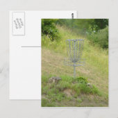 Carte Postale Chaînes d'un panier de golf sur disque (Devant / Derrière)