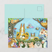 CARTE POSTALE CHAÎNES N'FITZ ET MENAGERIE D'AMIS, AMUSANT (Devant / Derrière)