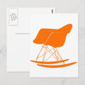 Carte Postale Chaise à bascule en plastique moulé Eames (Devant / Derrière)