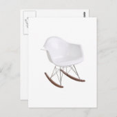 Carte Postale Chaise à roche Charles & Ray Eames Shell Eiffel (Devant / Derrière)