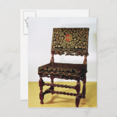 Carte Postale Chaise avec civières en spirale, fin 17ème siècle (Devant / Derrière)
