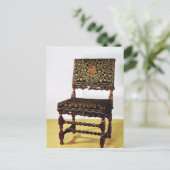 Carte Postale Chaise avec civières en spirale, fin 17ème siècle (Debout devant)