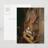 Carte Postale Chaise de couronnement faite pour Edward I par 'Wa (Devant / Derrière)