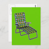 Carte Postale Chaise de pelouse Chaise Lounge (Devant / Derrière)