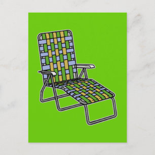 Carte Postale Chaise de pelouse Chaise Lounge