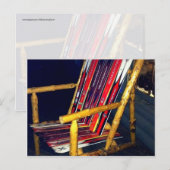 Carte Postale Chaise de ski Chaises Cool à faire avec vieux ski (Devant / Derrière)