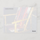 Carte Postale Chaise de ski Chaises Cool à faire avec vieux ski (Dos)