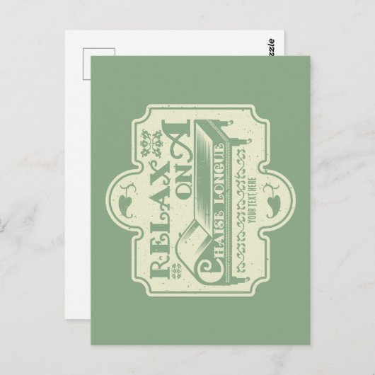 Carte Postale Chaise Longue (Devant / Derrière)