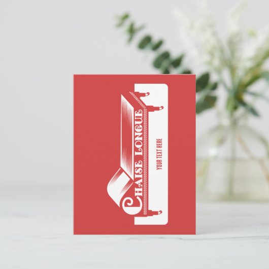 Carte Postale Chaise Longue (Debout devant)