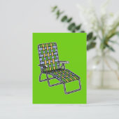 Carte Postale Chaise longue de jardin (Debout devant)