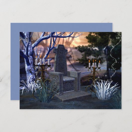 Carte postale chaise magique (Devant / Derrière)