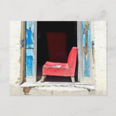 CARTE POSTALE CHAISE ROUGE (Devant)