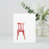 Carte postale Chaise rouge (Debout devant)