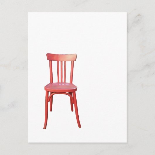 Carte postale Chaise rouge (Devant)