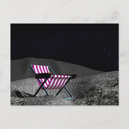Carte Postale Chaise sur la Lune (Devant)